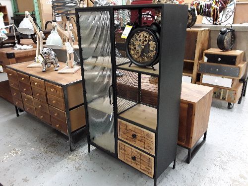 Etagere verre metal 70*35*122