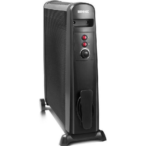 Duronic hv101 radiateur en mica sans huile de 2500 watts avec thermostat – chauffe en une minute