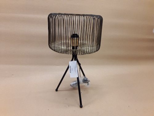 Lampe métal 33x33x56 noir