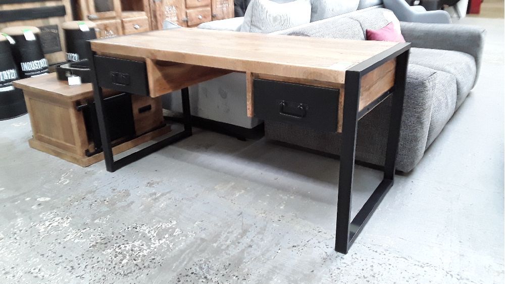 Bureau manguier metal faco 2 tiroirs
