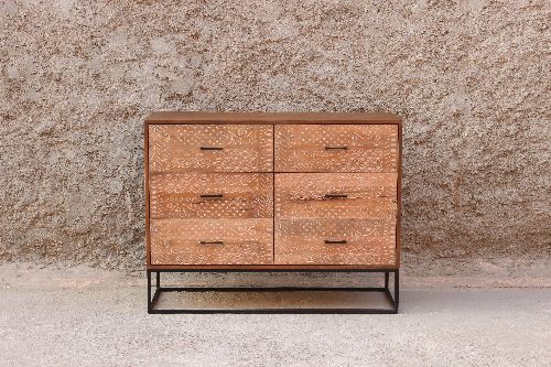 Commode nancy acacia 6 tiroirs 269€ au lieu de 549€