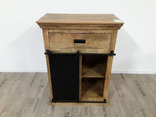 Commode manguier massif prte metal 75*40*100