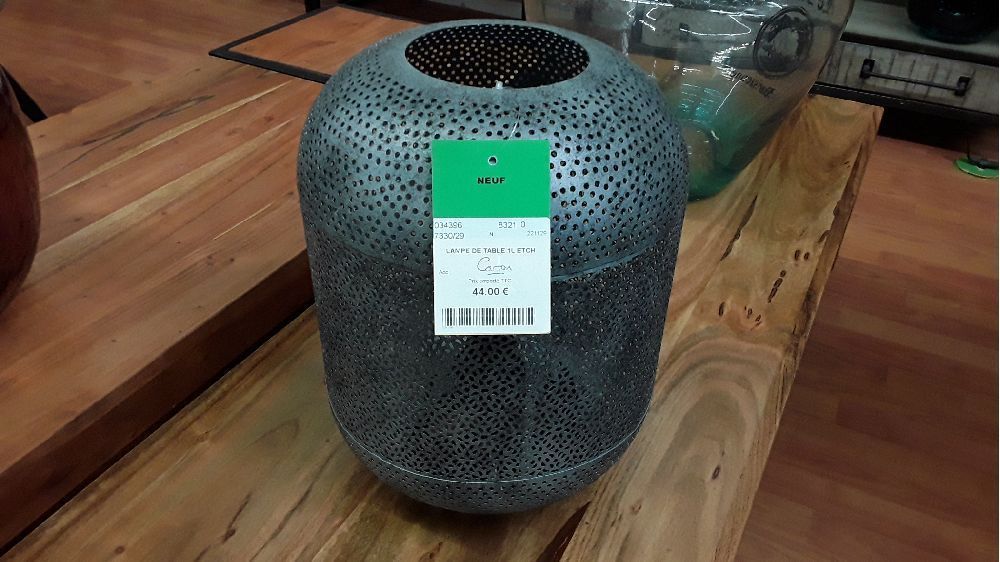 Lampe de table 1l etch