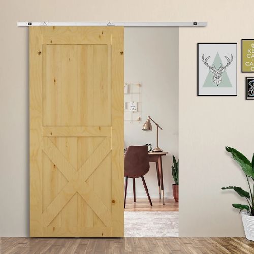 Kit de montage porte coulissante gris 68 x 34 x 16,5 cm