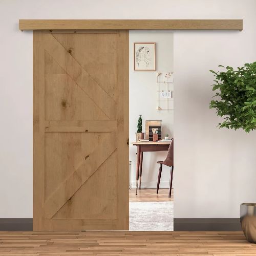 Kit de porte coulissante système galandage aluminium coffrage inclus