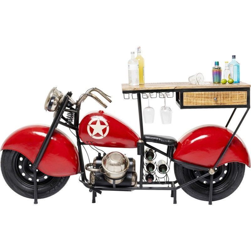 Moto bar comptoir bois et metal