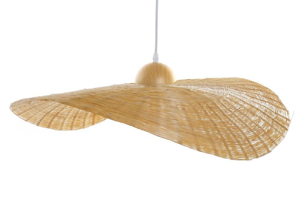 Plafonnier bambou 70x70x10 pamela naturel 89 euros au lieu de 119 euros