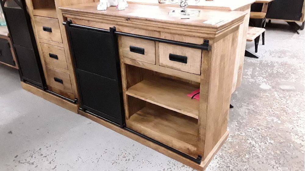 Meuble d appoint manguier massif 115 *40*85