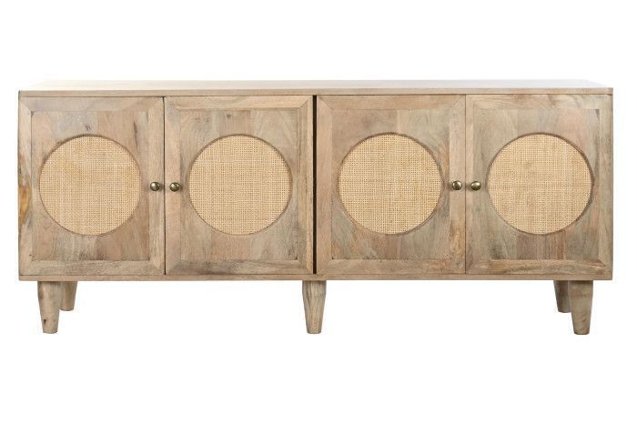 Meuble d appoint mangue rotin 150x40x65 naturel