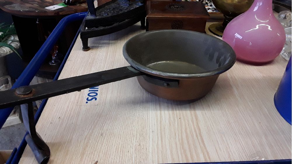 Casserole cuivre long manche