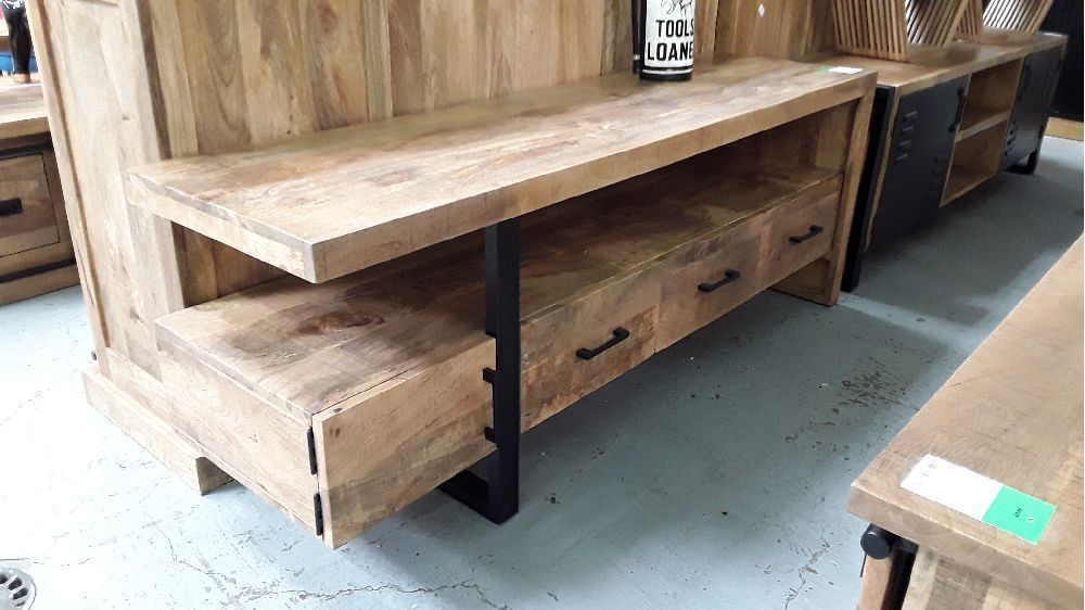 Meuble TV en manguier 160 cm