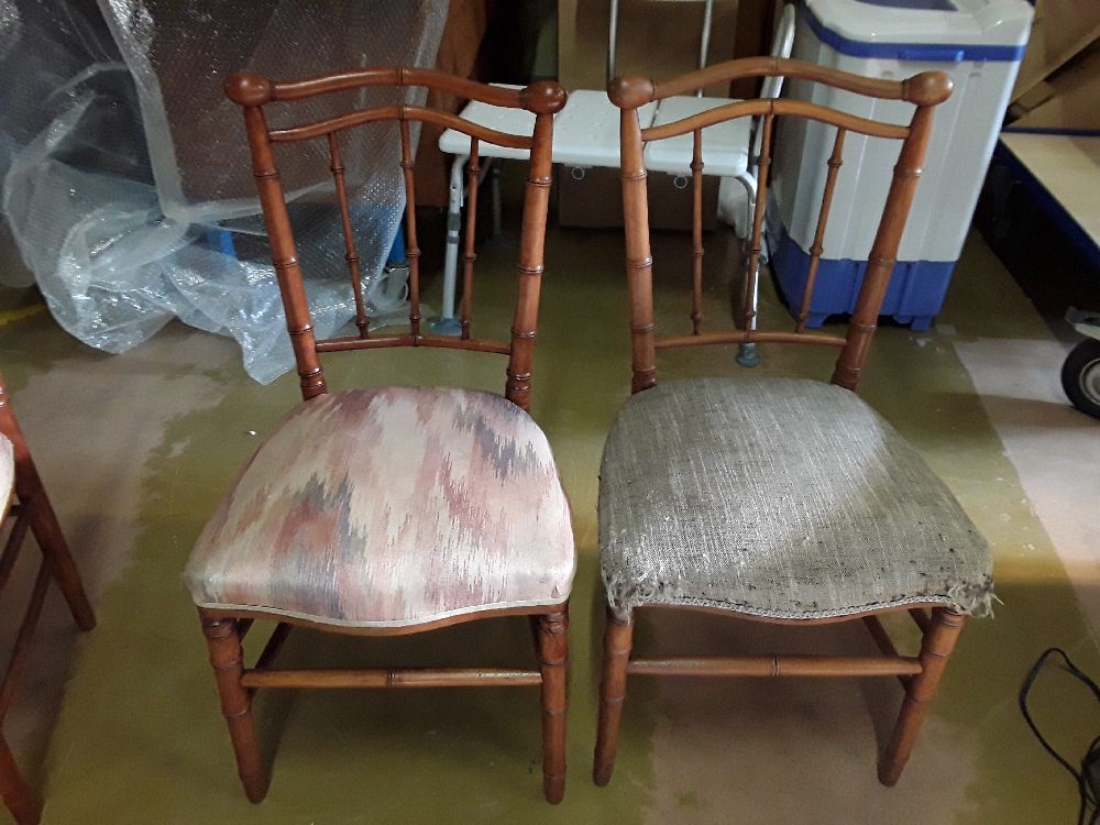 Chaise bois bistrots en l'etat