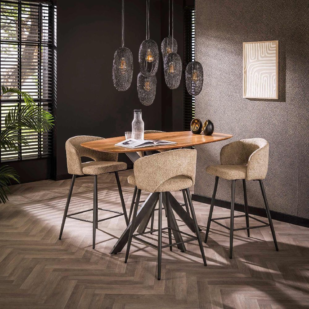 Table debar arthus 140 acacia naturl massif