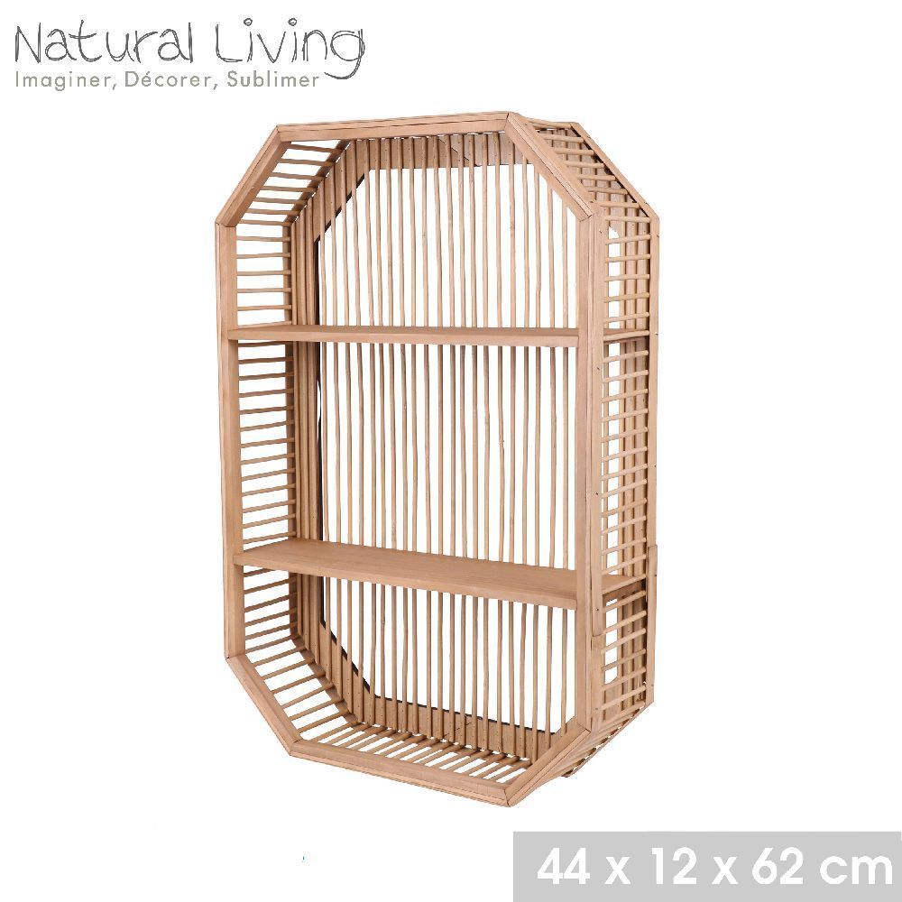 Etagere design 2 niveaux 44*12*h66 cm
