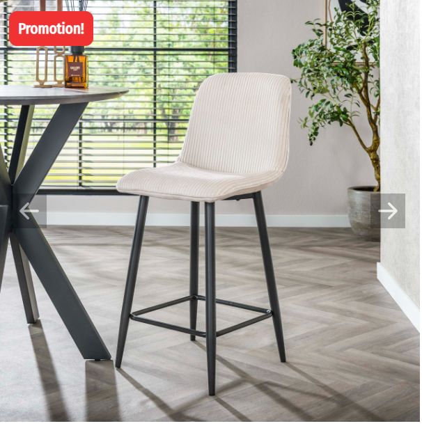 Tabouret de bar riba creme