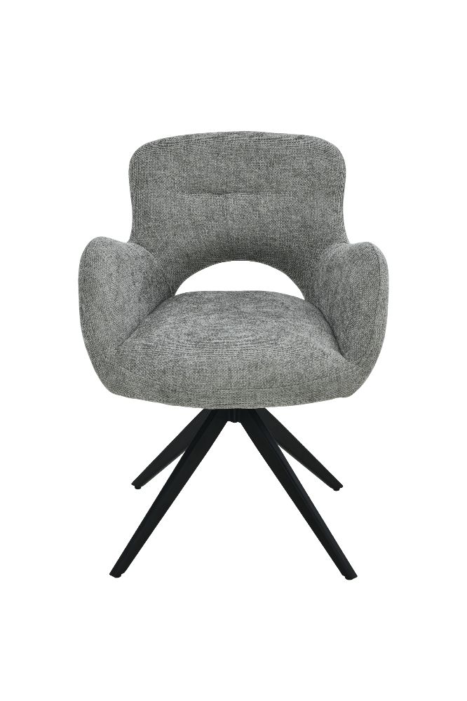 Fauteuil tournant lorie tissu gris