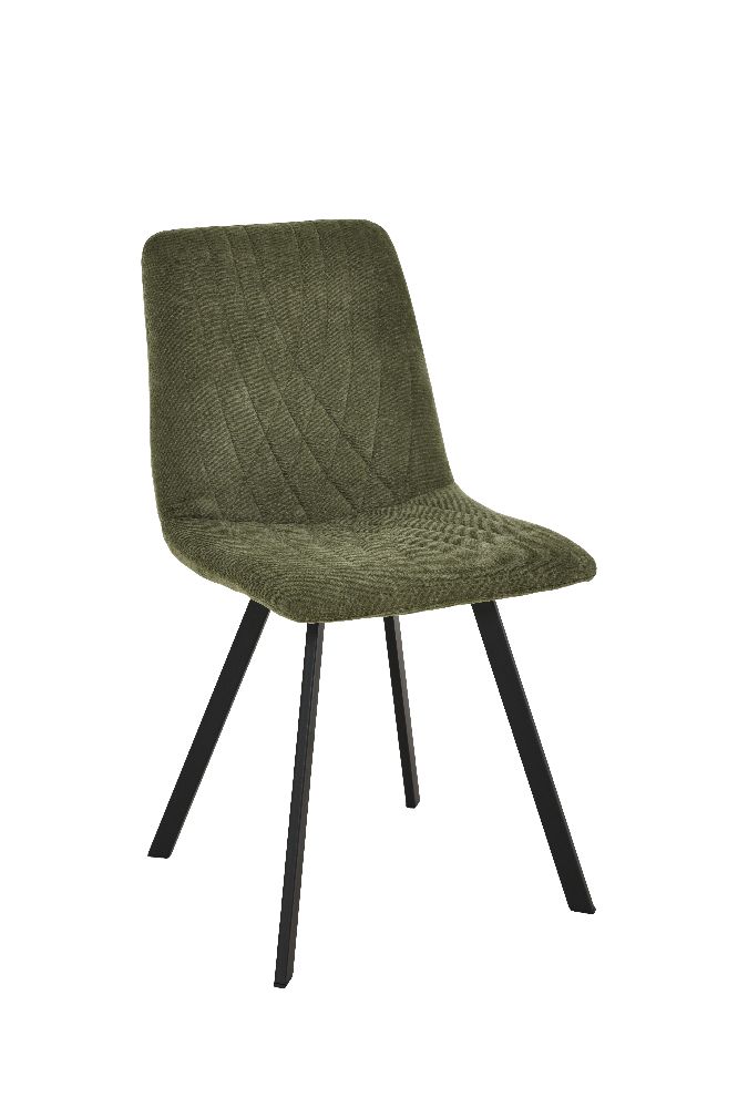 Chaise maid tissu maloy 75 vert 45*55*88*50