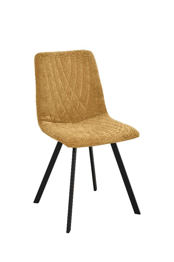 Chaise maid tissu maloy 68 moutard 45*55*88*50