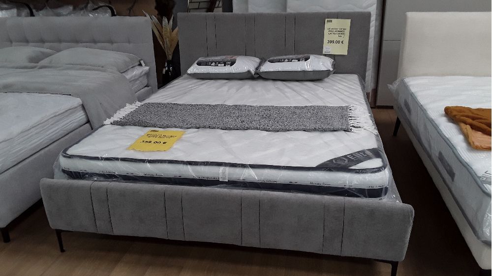 Lit inoxa 160*200 avec sommier lattes (hors matelas) 160*200