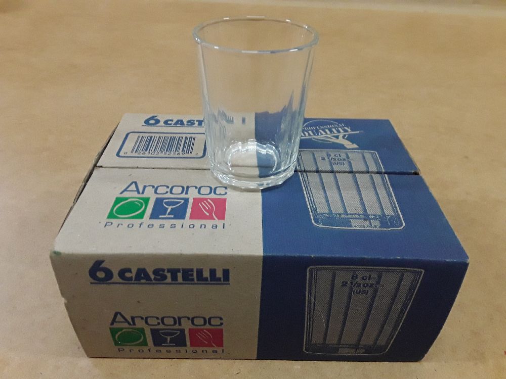 Lot 6 verres castelli