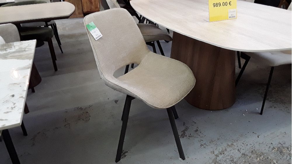 Chaise tourante jaroq sable