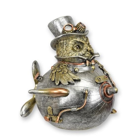 Steampunk hibou sur air craft h 22.6
