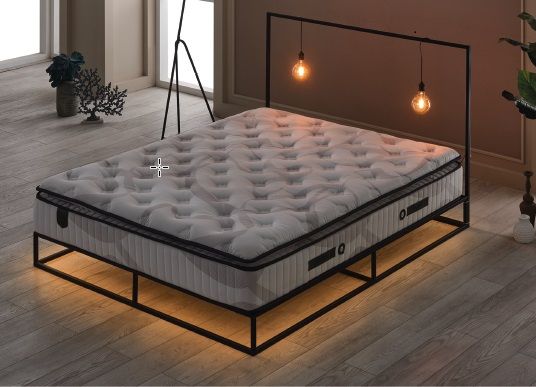 Matelas 140 / 190 creative ressorts ensaches avec surmatelas