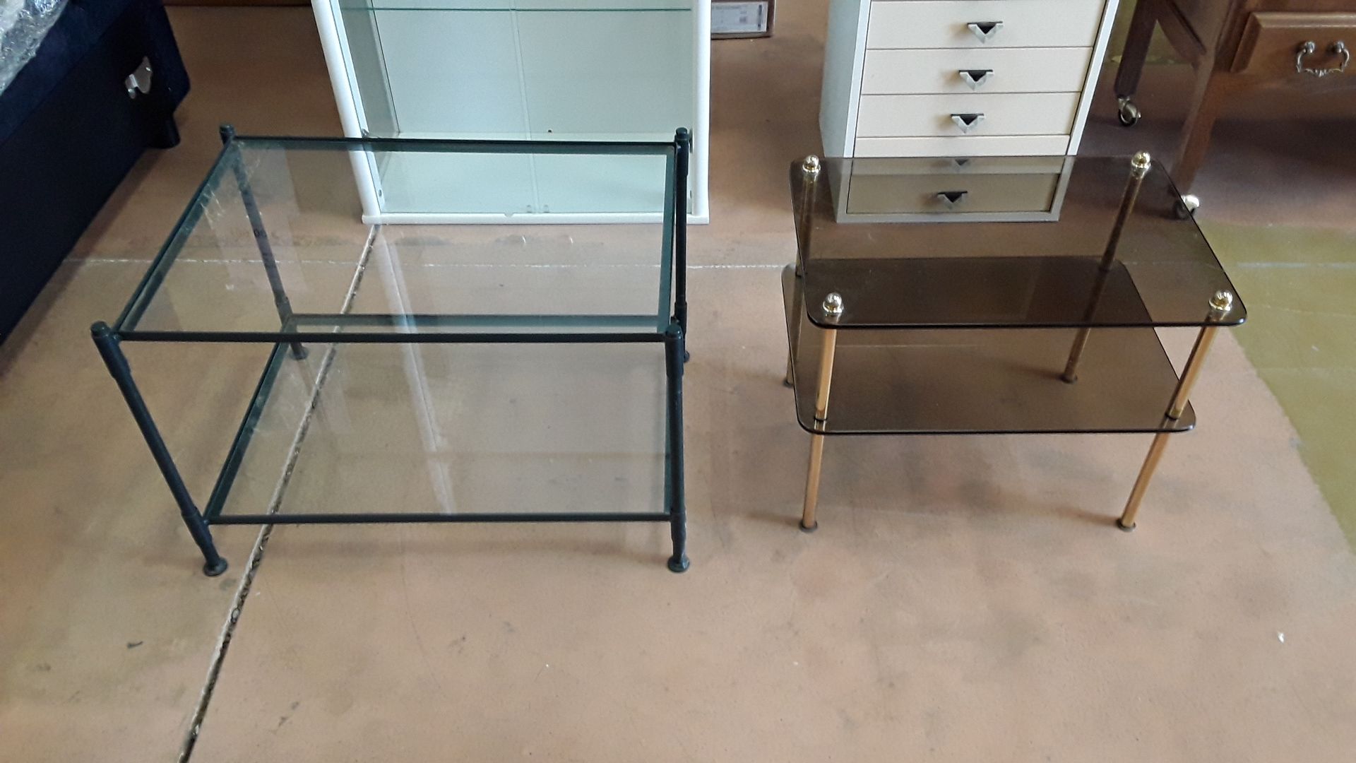 Table basse verre