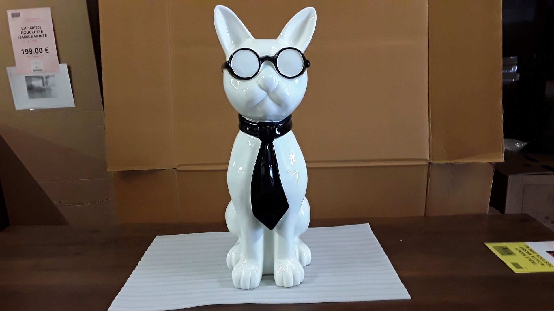 Chat lunettes 80cm