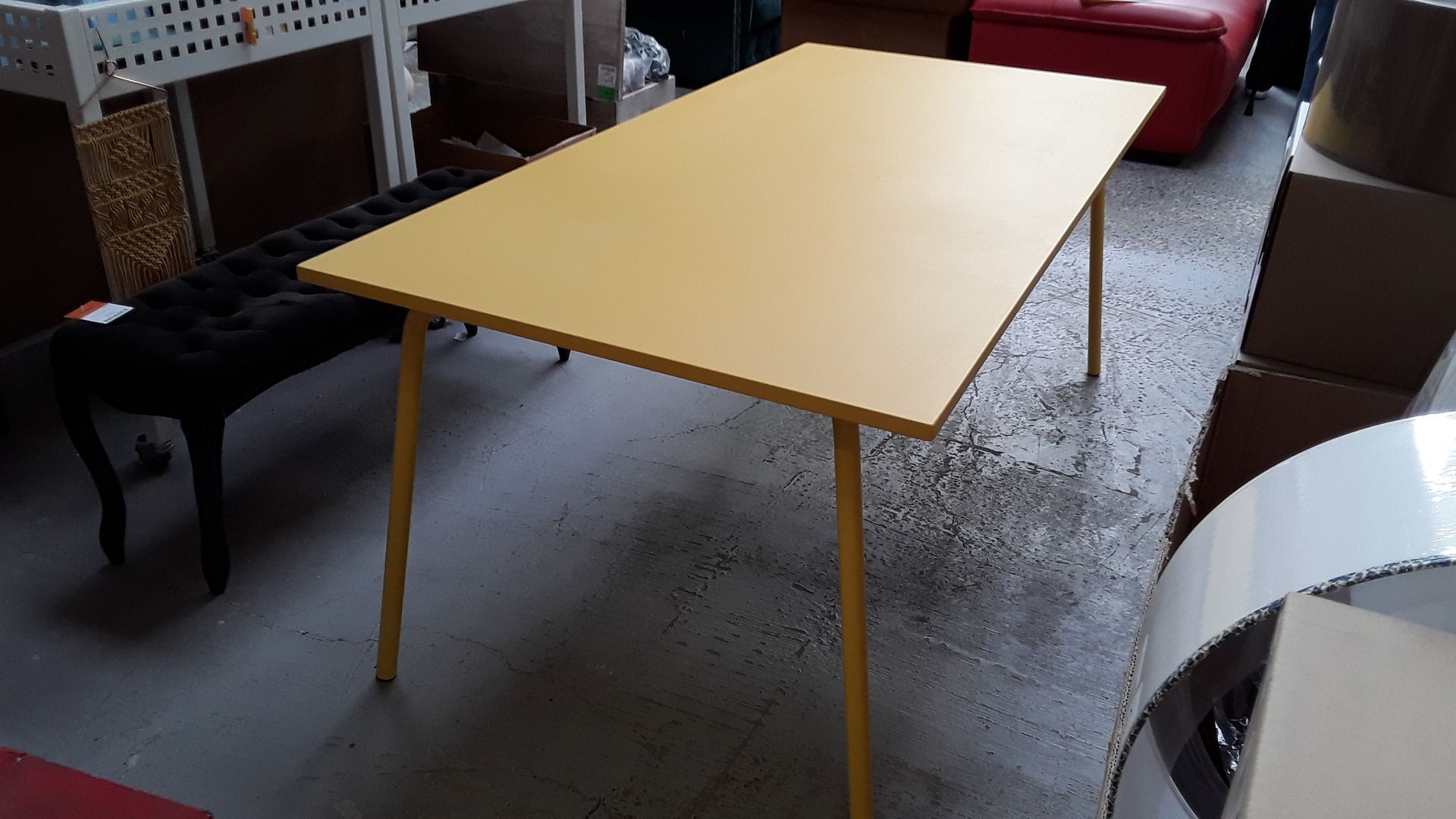 Table jaune extérieur 180 cm ovilrfr2026198333357