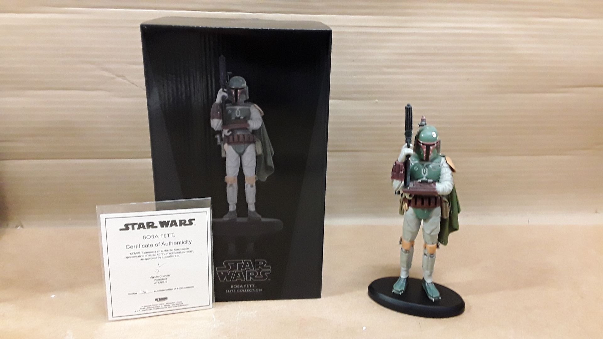 Boba fett resine star wars attakus numérotée