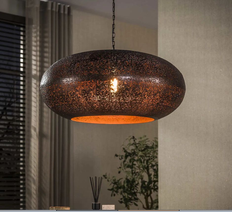 Suspension cielo 1-ampoule ø68cm / cuivre antique
