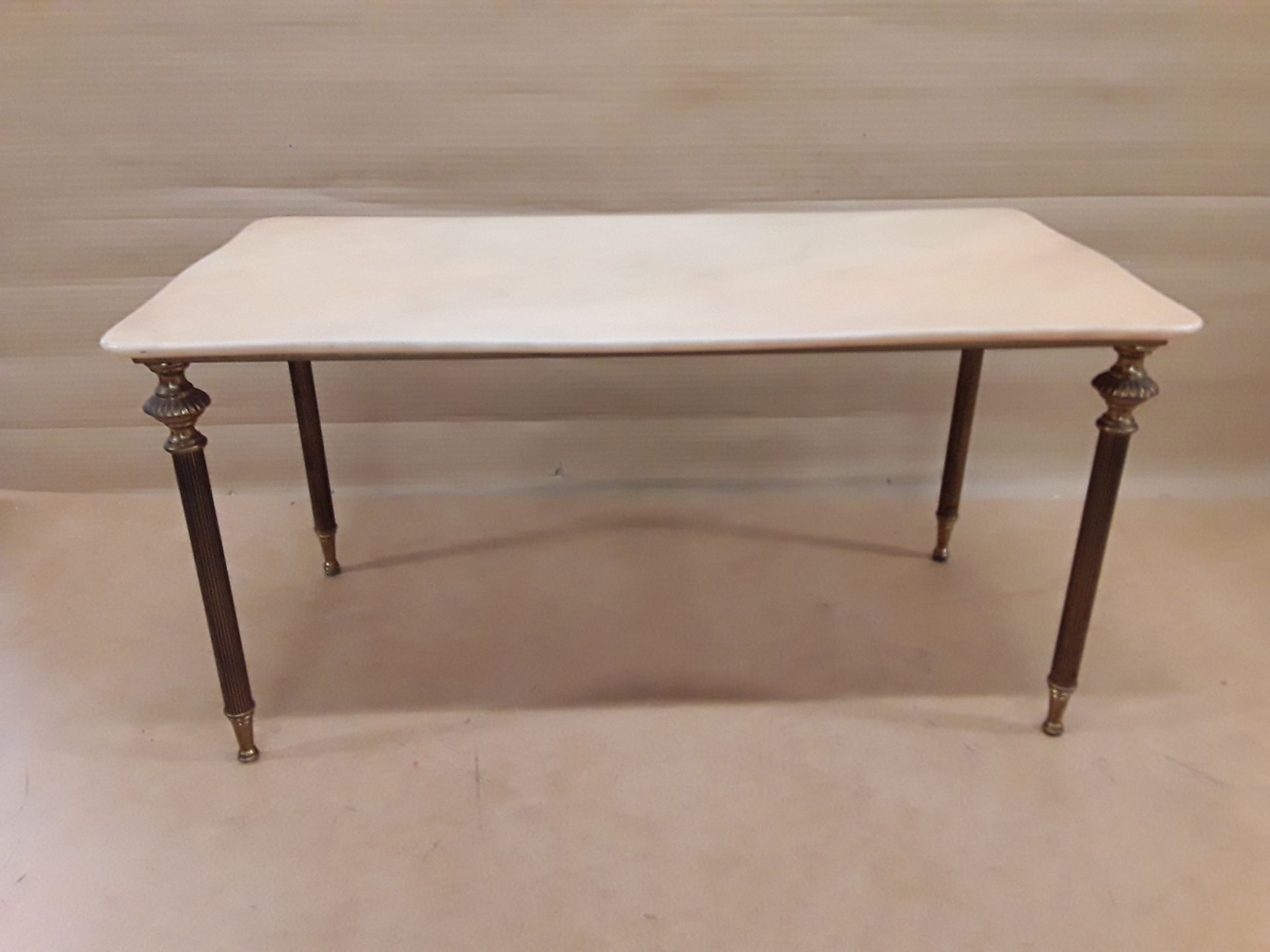 Table basse 80cm plateau marbre