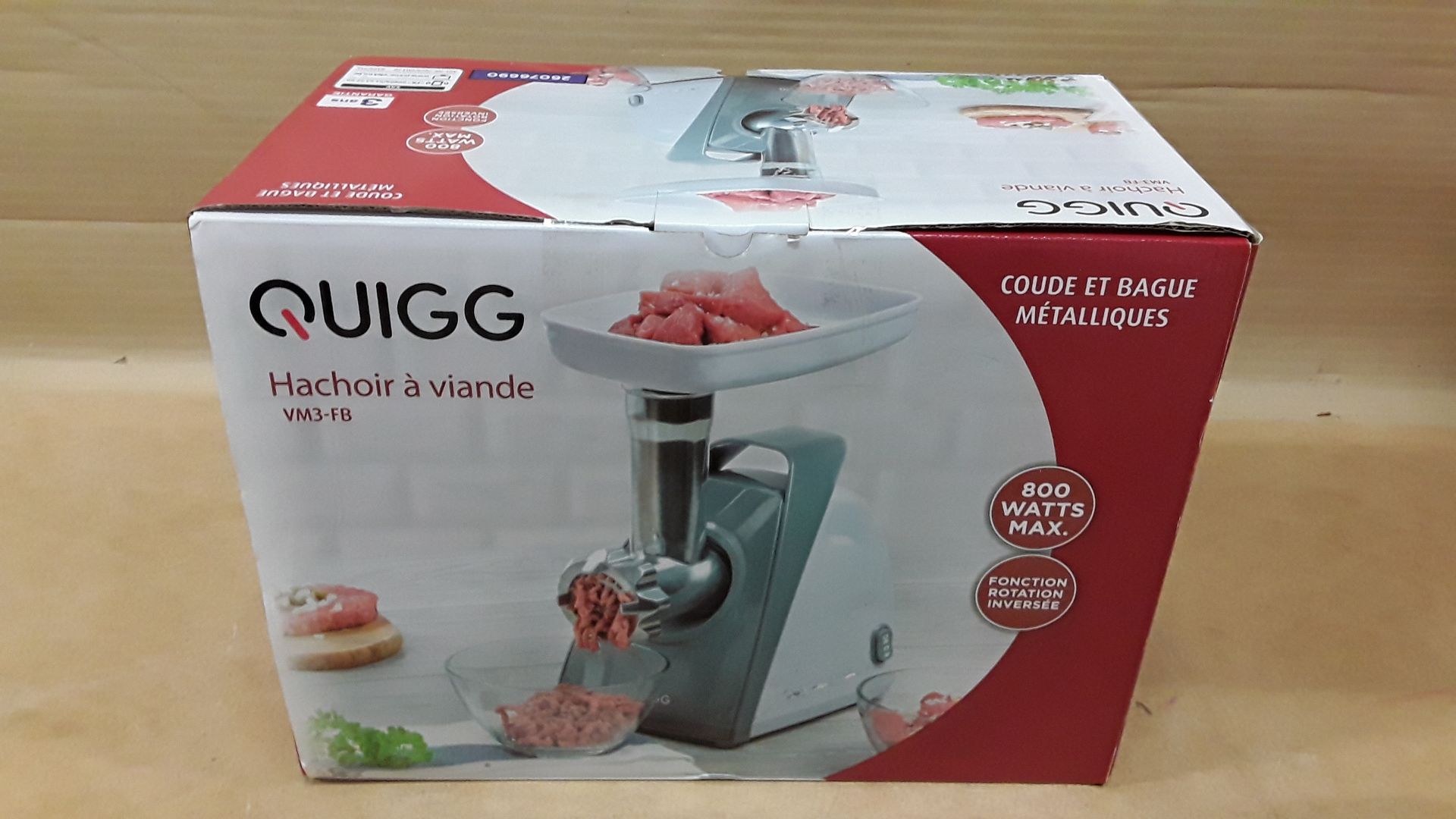 Hachoir à viande quigg (etat neuf)