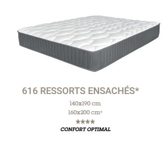 Matelas roulé duvivier france optimal 140*190 carton