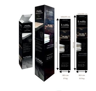 Matelas roulé duvivier france optimal 160*200 carton