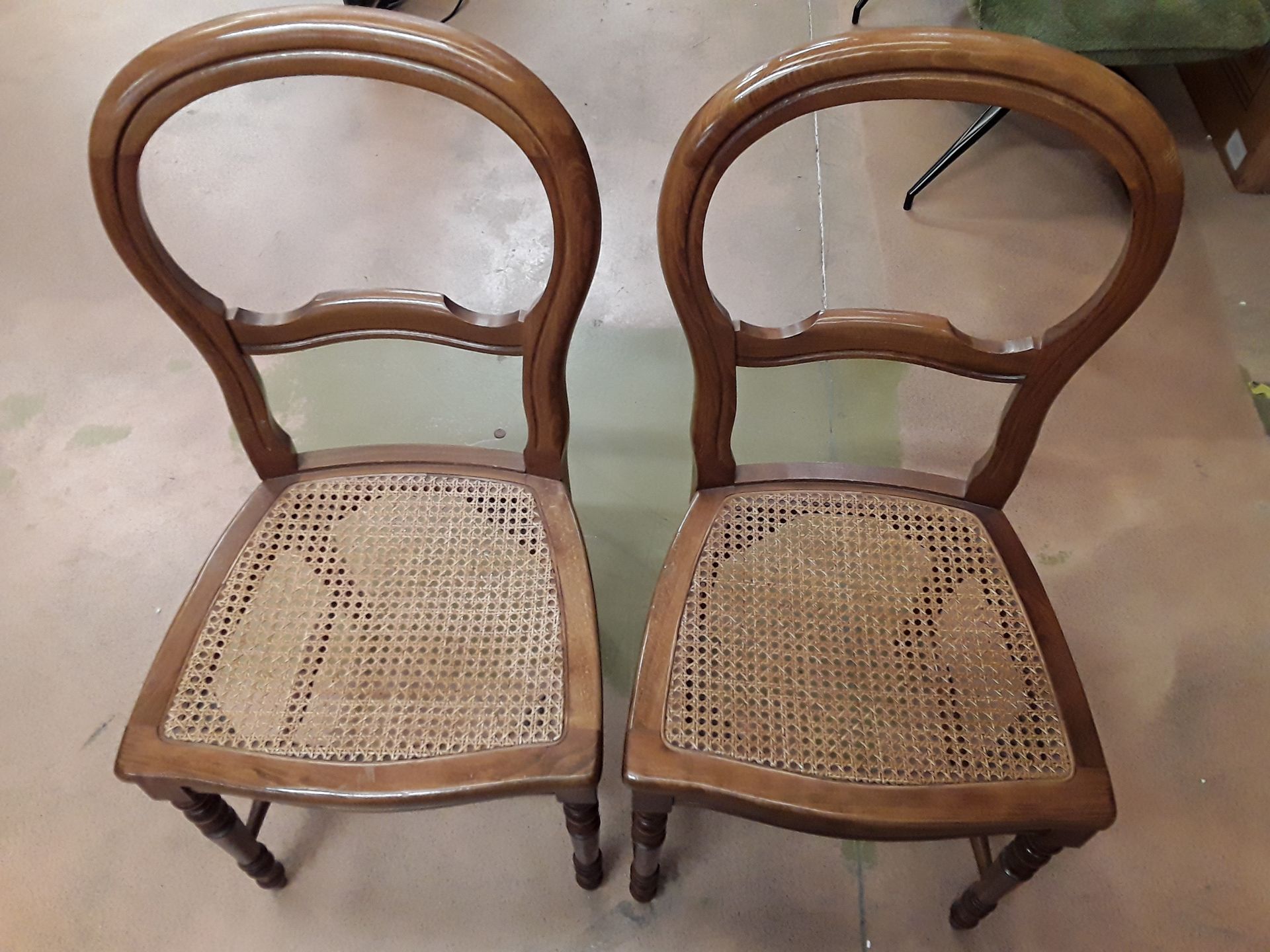 Chaises cannage louis philippe