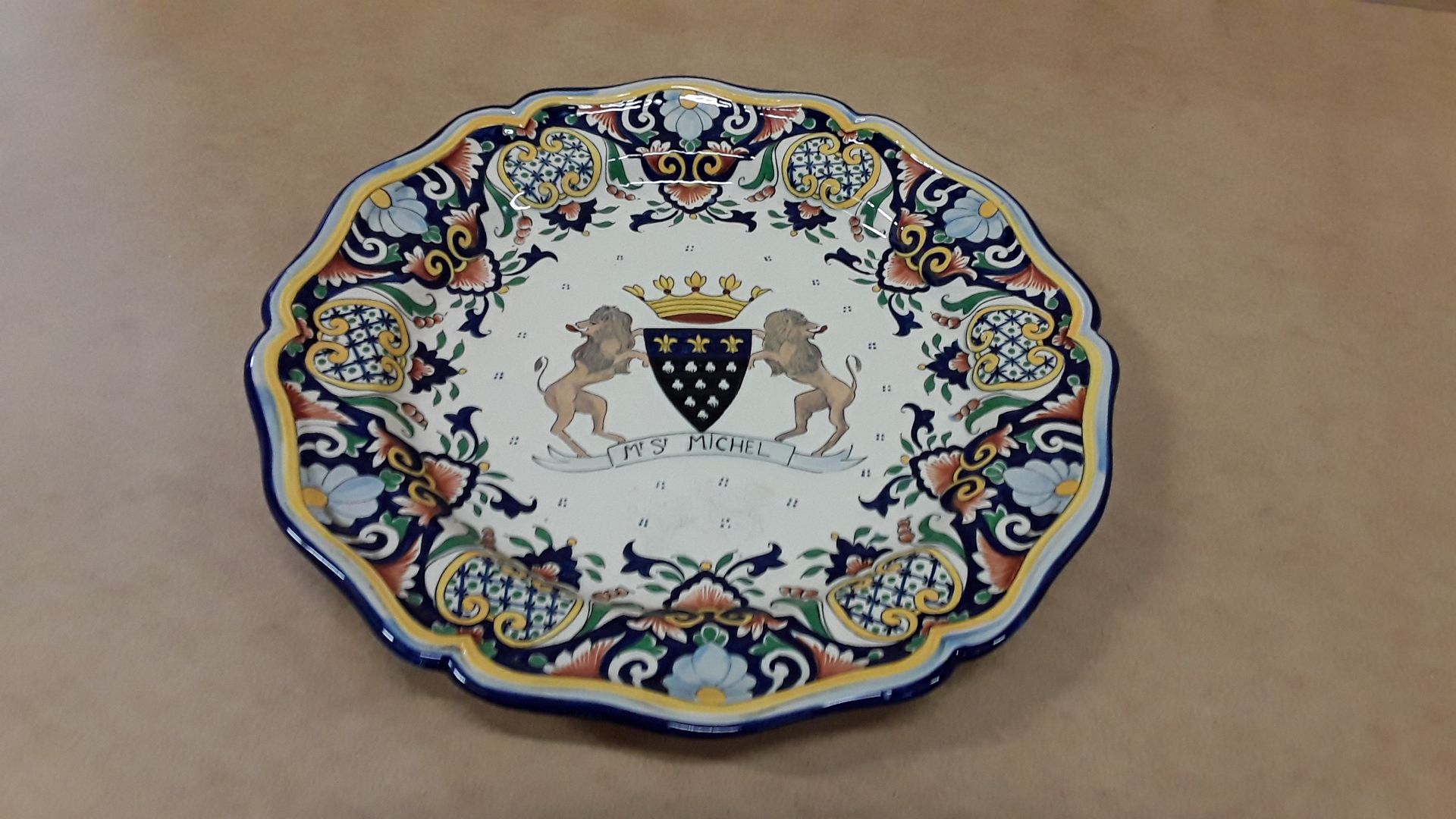 Grande assiette rouen